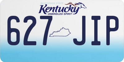 KY license plate 627JIP