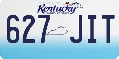 KY license plate 627JIT