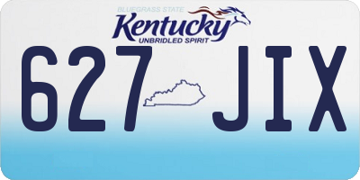 KY license plate 627JIX