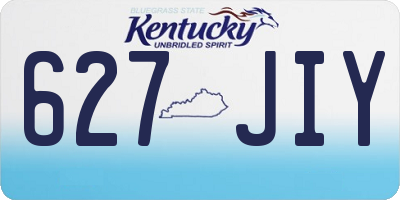 KY license plate 627JIY