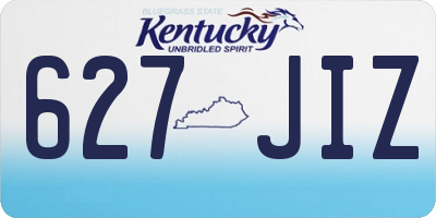 KY license plate 627JIZ