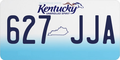 KY license plate 627JJA