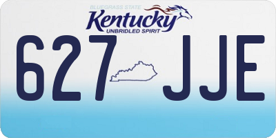 KY license plate 627JJE