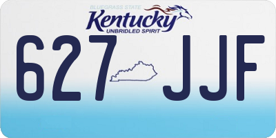 KY license plate 627JJF