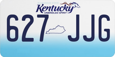KY license plate 627JJG