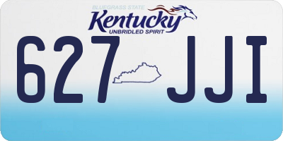 KY license plate 627JJI