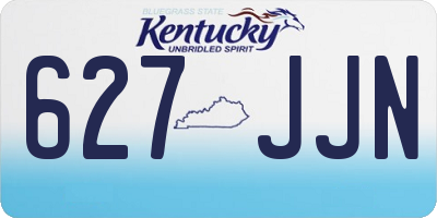 KY license plate 627JJN