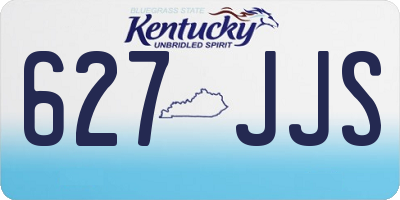 KY license plate 627JJS