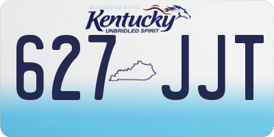 KY license plate 627JJT