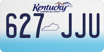 KY license plate 627JJU