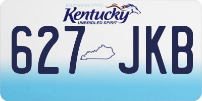 KY license plate 627JKB