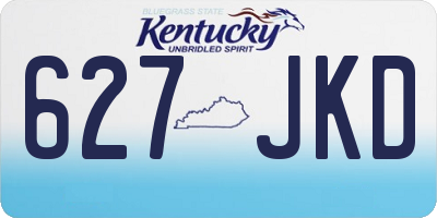 KY license plate 627JKD
