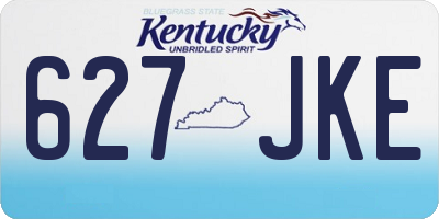KY license plate 627JKE