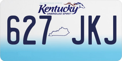KY license plate 627JKJ