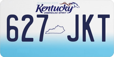 KY license plate 627JKT