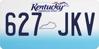 KY license plate 627JKV