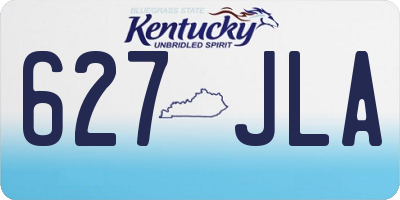 KY license plate 627JLA