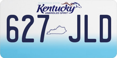 KY license plate 627JLD