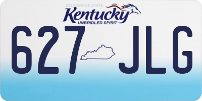 KY license plate 627JLG
