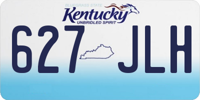 KY license plate 627JLH