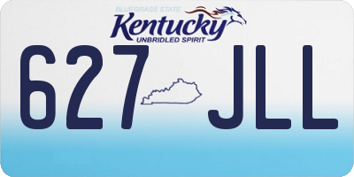 KY license plate 627JLL