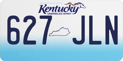 KY license plate 627JLN