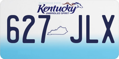KY license plate 627JLX