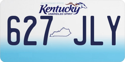 KY license plate 627JLY