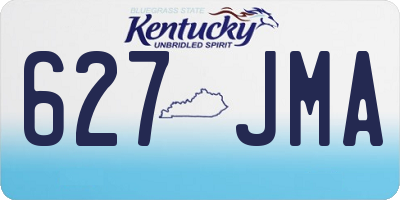 KY license plate 627JMA