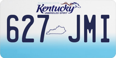 KY license plate 627JMI