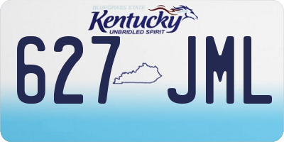 KY license plate 627JML