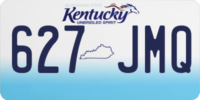 KY license plate 627JMQ