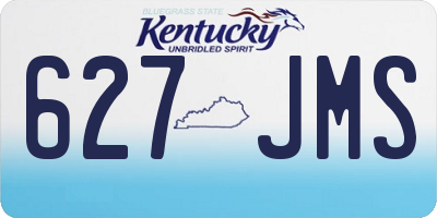 KY license plate 627JMS