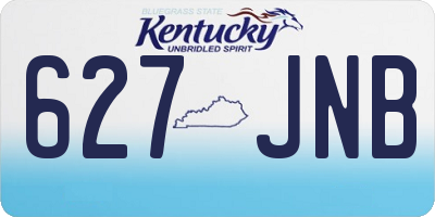 KY license plate 627JNB