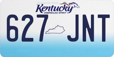 KY license plate 627JNT