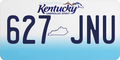 KY license plate 627JNU