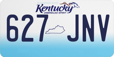 KY license plate 627JNV