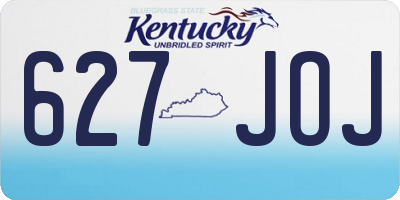 KY license plate 627JOJ