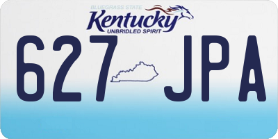 KY license plate 627JPA
