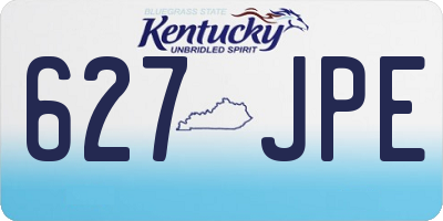 KY license plate 627JPE