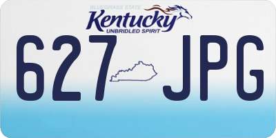 KY license plate 627JPG