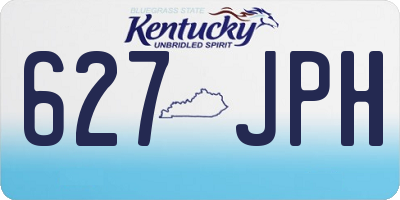KY license plate 627JPH