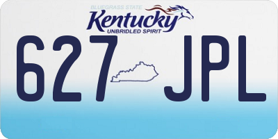 KY license plate 627JPL