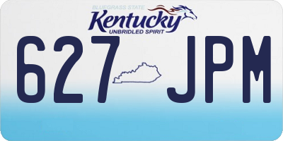 KY license plate 627JPM