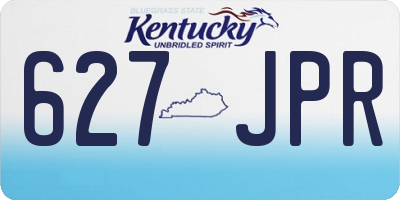 KY license plate 627JPR
