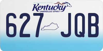 KY license plate 627JQB