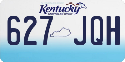 KY license plate 627JQH