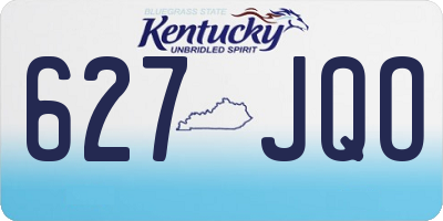 KY license plate 627JQO
