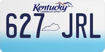 KY license plate 627JRL