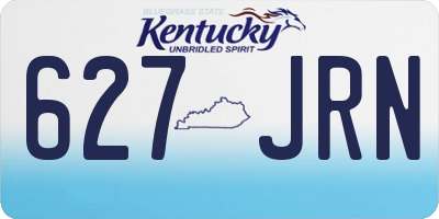 KY license plate 627JRN